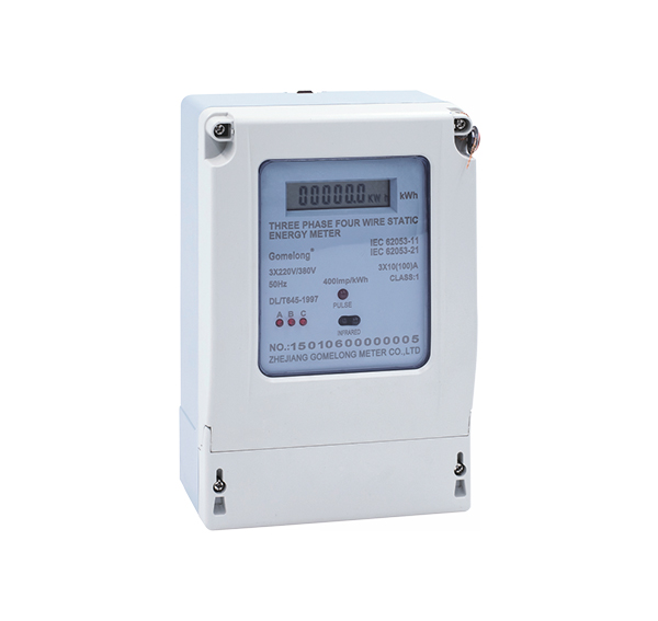 Three Phase Four Wire Electronic Active Energy Meter